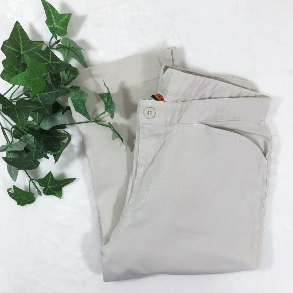 High Waist Cropped Pants Women M, Palmettos